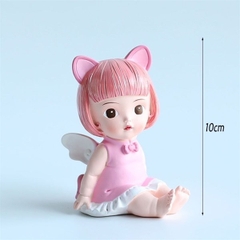 Tượng Thiên Thần - Tiên - Búp Bê Nhựa - PKD - Set 2 - Cặp Bé Ngồi
