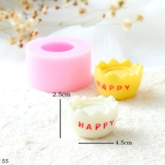 Khuôn Silicon - Món Ăn - Trứng 1/2 Happy