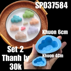 Combo 2 Khuôn Silicon Đám Mây