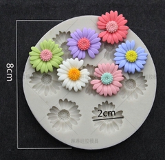 Khuôn Silicon - Hoa Cúc Dẹp Cắt 7c - 2cm