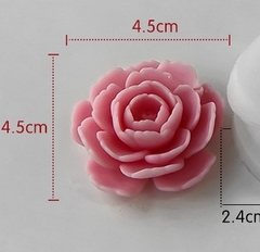 Khuôn Silicon - Hoa Hồng Lai - Hồng Trà - 4.5cm