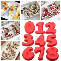 Khuôn Silicon - Số 0-9 - 17CM 0-8 Số 6=9 (Set 9)