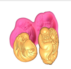 Khuôn Silicon - Ông Thọ Đứng Nghiêng 2 Ông 2 Kiểu