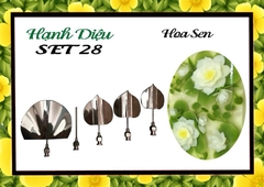 Kim 3D Inox - Bộ 5 - Mẫu 28 Hoa Sen