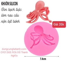 Khuôn Silicon - Biển - Bạch Tuột - 6cm nằm