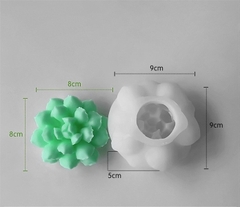 Khuôn Silicon - Sen Đá Nở - 8cm Nở Gai Khuôn Trắng