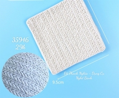 Khuôn Silicon - Viền Mảng Tròn - #2 Mặt Đan Sợi 9.2cm