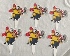 Set Cắm Giấy Hoạt Hình Phụ Kiện Trang Trí Bánh - MINIONS LOA 50 THẺ