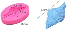 Khuôn Silicon - Sinh Vật Biển TH - Ốc Biển 6.5cm