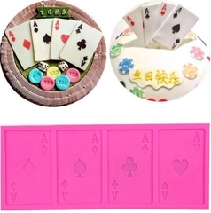 Khuôn Silicon - Thẻ Bài Set 4c