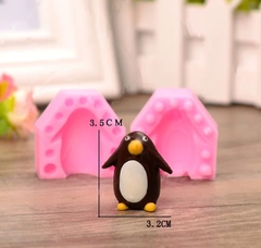 Khuôn Silicon - Động Vật - Chim Cánh Cụt 2 Mảnh 3.5cm
