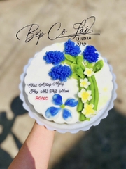 Khuôn Silicon - Chùm Hoa Cúc Lavender - Kèm Cành 7.8cm