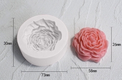 Khuôn Silicon - Hoa Mẫu Đơn - 5.8cm - Nhuỵ Xoè