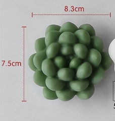 Khuôn Silicon - Sen Đá Nở - Sen Đá Đất 8.3cm Khuôn Trắng
