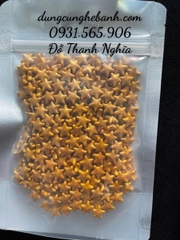 100 Gr Kẹo Bi Đường Đủ Size Phụ Kiện Trang Trí Bánh - ngôi sao vàng