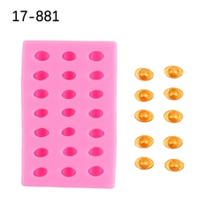 Khuôn Silicon - Thỏi Vàng - vàng 1.8cm 15c