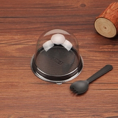 Hộp Nhựa - Tròn B1085R Nắp Mô - 9cm Cao 8cm