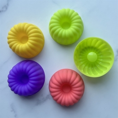 [10 cup] Khuôn Silicon - Cup Set 7cm - M05 - Sọc Thẳng