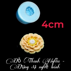 Khuôn Silicon - Hoa Thược Dược Set 2 Hoa 5cm 4cm Sl95
