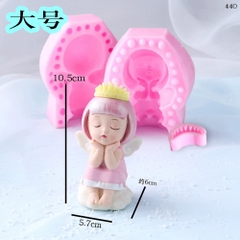 Khuôn Silicon - Em Bé - Bé Gái Thiên Thần #38 2 Mảnh 10.5cm