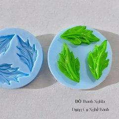 Khuôn Silicon - Lá Gân Ngang 3c - 2.8x5.8Cm - SL 40K