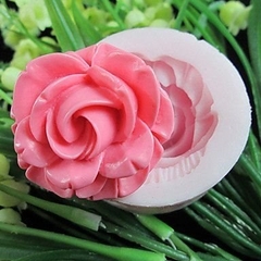 Khuôn Silicon - Hoa Hồng Nở - 3.3cm - Cánh Gấp Nghiêng