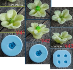 Khuôn Silicon - Hoa Mai Đào - Set 3 V41 V42 V43