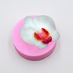 Khuôn Silicon - Hoa Lan Nằm - 5.7cm - HỒNG