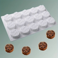Khuôn Silicon - Vĩ Đế Tròn Trái Tim 15c 4cm
