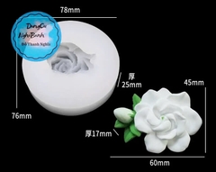 Khuôn Silicon - Chùm Hoa Cúc - Kèm Lá Nụ 7.8cm