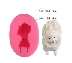 Khuôn Silicon - Động Vật - Chó Nằm Pomeranian