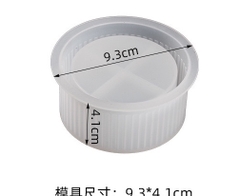 Khuôn Silicon - Chậu Cây - Viền Dọc 9.3cm