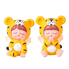 SET 2 Con Hổ - Cọp Nhựa - PKD - CẶP CỌP MÀU CAM