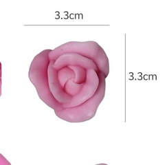 Khuôn Silicon - Hoa Hồng Nở J - 3.3cm J118