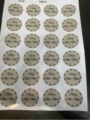 Decal Chủ Đề Trung Thu - Tem Nhân Bánh