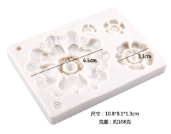 Khuôn Silicon - Hoa Cúc Dẹp TH 4c - 1 > 6cm