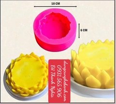 Khuôn Silicon - Đế Sen Thái Tầng Tia - 16cm