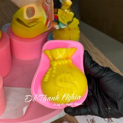 Khuôn Silicon - Tết Túi Tiền $- kích thước 11*9*3.3cm - Túi Vàng Chữ $