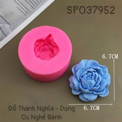 Khuôn Silicon - Hoa Mẫu Đơn - 6.7cm