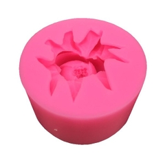 Khuôn Silicon - Hoa Lan - 5cm - Nhô Kèm Lá