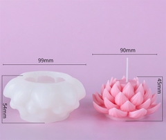 Khuôn Silicon - Hoa Sen Thái Nở - Trụ Cánh Nở 9cm Khuôn Trắng