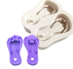 Khuôn Silicon - Em Bé Giày - Đôi Dép Xỏ 6.5cm