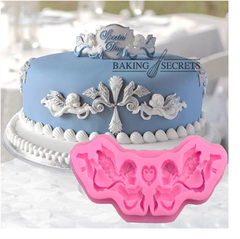 Khuôn Silicon - Viền Họa Tiết - 2 Thiên Thần Cánh