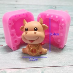 Khuôn Silicon - Động Vật - Trâu 2 mảnh 6.4cm M07