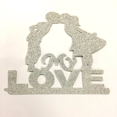 Chữ Love Nhũ Phụ Kiện Trang Trí - MÀU VÀNG NHŨ