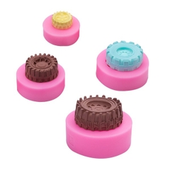 Khuôn Silicon - Xe Cộ - Set 4c Bánh Xe