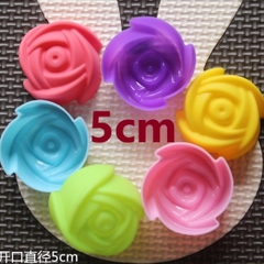 [10 cup] Khuôn Silicon - Cup Set 5cm - M02 - Hoa Hồng Hot