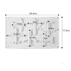 Khuôn Silicon - Máy Bay - Vĩ 7-8-9cm