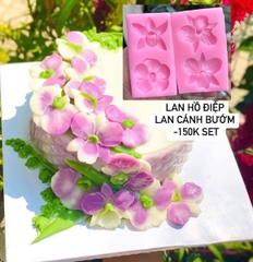 Khuôn Silicon - Hoa Lan Nằm - Set 4 - Hồ Điệp