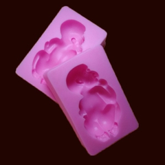 Khuôn Silicon - Em Bé - Nằm Chu Đít 10.5x6.5x3cm